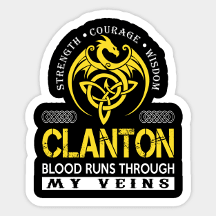 CLANTON Sticker